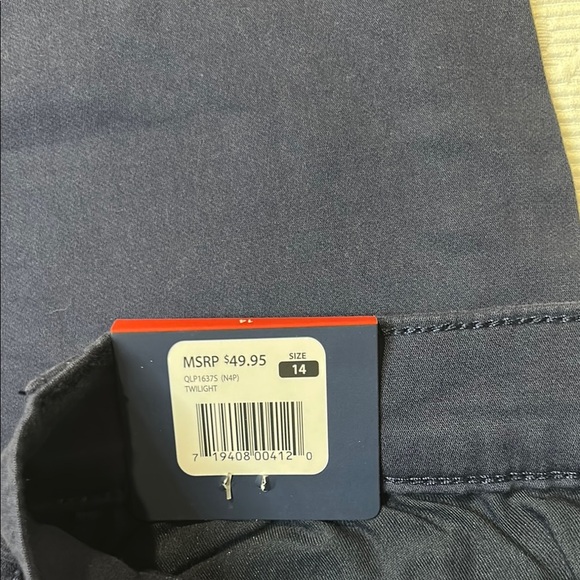 GAP Blue Stretch Skinny Pants Tailored Fit. Size 14. NWT - Picture 7 of 9